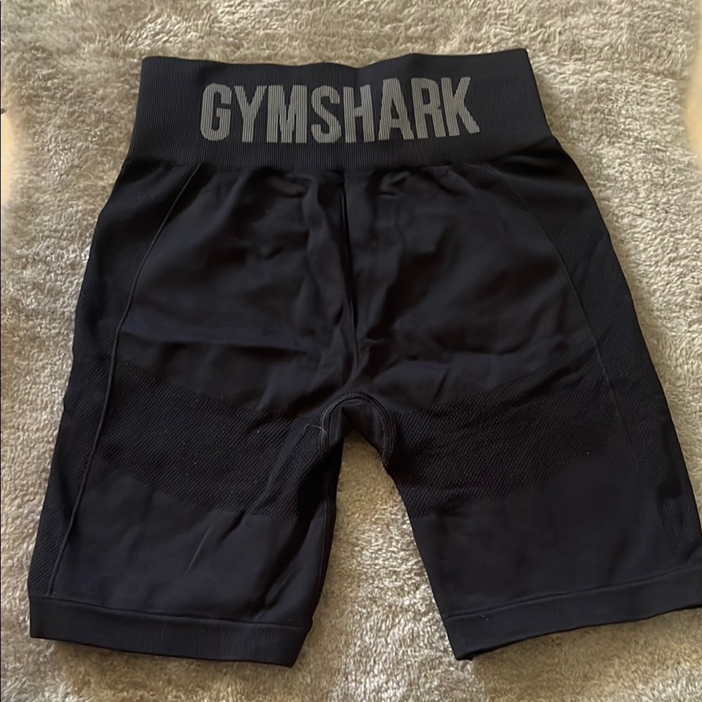 Gymshark Black Athletic Shorts with High-Rise Waistband
